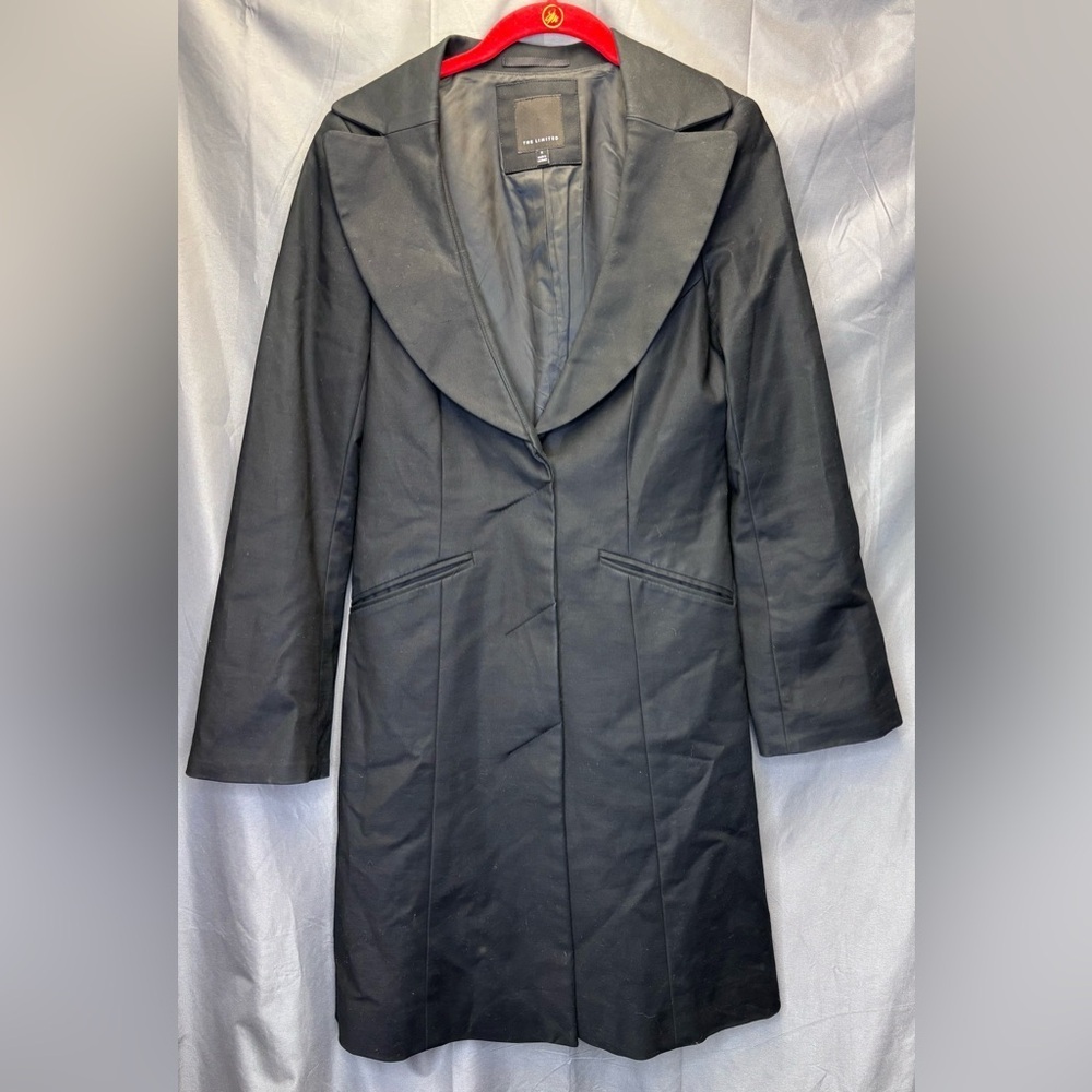 The Limited Black Long Blazer Style Lightweight Coat Size Small